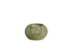 Theelicht doorsnee 11x7cm Biano matt green